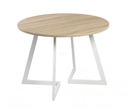 Стол круглый Гермес 1050 опора белая 