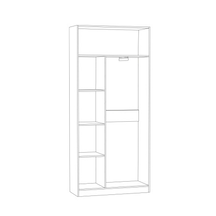 Шкаф для одежды Ливерпуль 